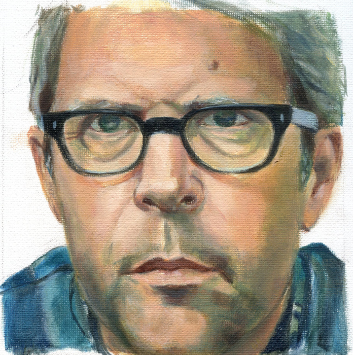 Jonathan-Franzen-Portrait-Ölportrait-Sylvia-Wolf-Malwerkstatt